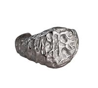 Boucles d'oreilles pour femmes en argent sterling S925, anneau ouvert, texture irrégulière, bijoux tendance, bagues de phalange, alliances de fiançailles, larges et souples, avec boîte cadeau