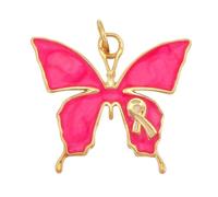 Boucles D'oreilles Pour Femmes Pendentif En Émail Avec Ruban Rose Sensibiliser Au Cancer Du Sein Convient Les Colliers Et Bracelets Sertis De Diamants Alliage « Hope » Bande Soutien