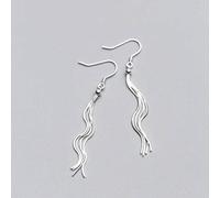 Boucles d'oreilles pour femmes, S925 Boucles d'oreilles Femelle Femelle Corée du tempérament Fashion Tassel Personnalité Boucles d'oreilles longues