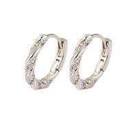 Boucles d'oreilles pour fille - Version coréenne - Automne et hiver - Zircon - Boucles d'oreilles, taille unique, Plastique, Pas de pierre précieuse
