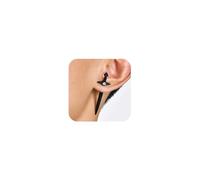 Boucles d'oreilles pour hommes Clous d'oreilles Épée Acier inoxydable Gothique Punk Clous d'oreilles longs Croix Dague Vis Helix Tragus Piercings d'oreilles pour hommes Garçons Dague Acier