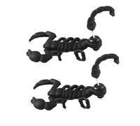 Boucles d'oreilles punk 3D créatives en forme de scorpion piercing boucles d'oreilles animaux mode double face à tige Halloween bizarre pour femmes hommes 2 pièces double face