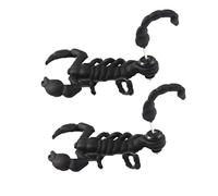 Boucles d'oreilles punk 3D créatives en forme de scorpion piercing boucles d'oreilles animaux mode double face Halloween bizarre pour femmes hommes 2 pièces
