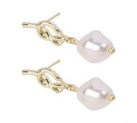 Boucles d'oreilles raffinées en perles extraterrestres avec profil profilé, légères pour un port confortable tout au long de la journée