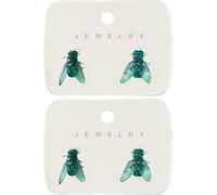 Boucles d'oreilles réalistes en forme de mouche de maison drôle imitation insecte fantaisie farce abstraite cadeau pour homme et femme, taille unique, Résine, Pas de gemme