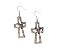 Boucles d'oreilles religieuses élégantes en forme de cœur - Élégant - Pour tous les jours - Texture en alliage - Cadeau pour les créateurs de tendances - Boucles d'oreilles en forme de cœur antique
