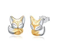 Boucles d'oreilles renard enfants 925 argent sterling renard goujons petites boucles d'oreilles femmes renard boucles d'oreilles animaux renard bijoux femmes filles enfants