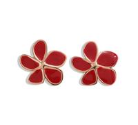 Boucles d'oreilles rétro et simples en forme de goutte d'huile, tendance pour un usage quotidien, boucles d'oreilles de niche et de style haut de gamme