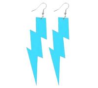 Boucles D'oreilles Rétro Fluo En Acrylique - 80 90 Femme Boucles D'Oreilles Vintage Neon Lightning Drop | Pour Accessoires De Déguisement Halloween Des Années 80 Soiree Fluo