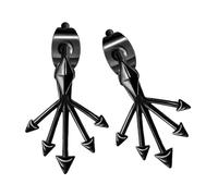 Boucles d'oreilles rivetées interchangeables inspirées gothiques géométriques hypoallergéniques en alliage confort bijoux polyvalents gothiques boucles d'oreilles de fête, taille unique, comme décrit