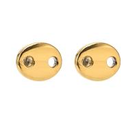 Boucles d'oreilles robustes en acier inoxydable avec motifs grains de café pour femmes et filles - Bijoux tendance - Cadeau hypoallergénique - Boucles d'oreilles confortables, 8 mm, Comme décrit
