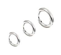 Boucles d'oreilles rondes élégantes - Confortables - Texture métallique - Convient pour un usage quotidien et une fête - Bijoux en cuivre, taille unique, Comme décrit, Comme décrit.