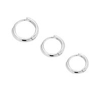 Boucles d'oreilles rondes élégantes - Confortables - Texture métallique - Convient pour un usage quotidien et une fête - Bijoux en cuivre, taille unique, Comme décrit, Comme décrit.