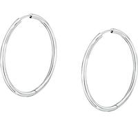 Boucles d'oreilles rondes en acier Ø 3,5 cm Créole SAUP25