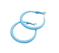 Boucles d'oreilles rondes modernes et colorées fabriquées à partir de matériaux en alliage robuste, décoration pour un usage quotidien élégant, I, Comme décrit, Comme décrit.