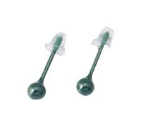 Boucles d'oreilles rondes pratiques en biocéramique pour oreilles et nez en bioplast flexibles Supports de piercing robustes Matériaux biocéramiques Boucles d'oreilles pour un usage quotidien, taille