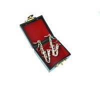 Boucles d'oreilles saxophone boucles saxophone Miniblings Jazz Saxophone Sax argent avec la boîte