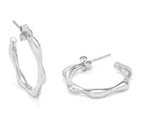 Boucles D'oreilles - Secrecy - Argolas - Argent Sterling 925 - Créoles - Taille Unique