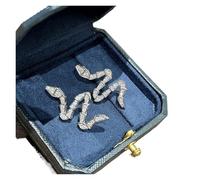 Boucles d'oreilles serpent enroulées, bijoux, clous circulaires, boucles polyvalentes for femmes Pour Plusieurs Piercings(004 silver)