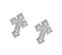 Boucles d'oreilles simples en forme de crucifix en cuivre pour peaux sensibles Accessoires quotidiens Petit symbole religieux Clous d'oxydation Bijoux légers en cuivre, One Size, Comme décrit, Comme