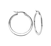 Boucles d'oreilles simples et légères en acier inoxydable de luxe Cercle Oreilles Accessoires Bijoux Grandes Femmes Argent, taille unique, Acier inoxydable, Pas de gemme