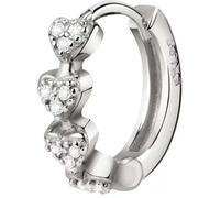 Boucles d'oreilles simples et rondes avec cristaux LPS02ARQ106