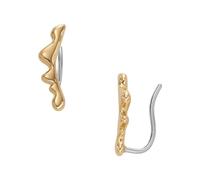 Skagen Boucles d'oreilles en acier inoxydable ou semi-précieux pour femmes avec fermeture à fil d'oreille ouvert