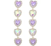 Boucles d'oreilles Soirée Femme coeur pailleté Long pendant Boucles d'oreilles bijoux Laissez votre beauté s'épanouir avec ces belles boucles d'oreilles Professional