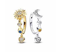 Boucles d'Oreilles Soleil et Lune Boucles d'Oreilles Asymétrique Cadeau Oucles d'Oreilles Hypoallergénique pour Femmes Filles Amies Gift