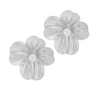 Boucles d'oreilles sophistiquées inspirées de fleurs pour compléter une tenue décontractée, un événement d'entreprise ou des réunions formelles, taille unique, Comme décrit, Comme décrit.