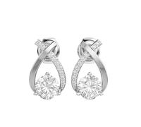 Boucles d'oreilles « Spontané Party » en argent sterling 925 | Placage argent n° 20 | Taille de la pierre : 0,10-0,89 mm | Poids : 1,74 ct | Forme : Ronde | 2,503 grammes | • Luxe • W_00235