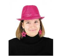 Boucles d'oreilles Star néon rose - Party Pro - Pendant - Crochet