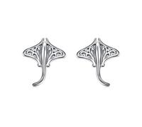 Boucles d'oreilles Stingray en argent sterling, raie Manta, poisson, animaux de mer, bijoux, cadeau d'anniversaire pour les femmes amoureuses de la mer