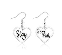 Boucles d'oreilles Stray Kids SKZ - Boucles d'oreilles Stray Kids Fan Merch Stay Stray Kids, Métal, Acier inoxydable