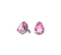 Boucles d'oreilles - SWAROVSKI - Clou - Métal Blanc - Cristal Rose - Femme