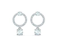 Swarovski, Femme, Accessoires, Gris, Taille: ONE Size Créoles Blanches Constella