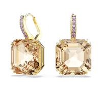 Swarovski Boucles d'oreilles Millenia, tailles mixtes, caramel, bain ton or