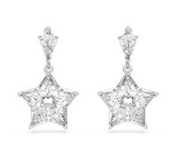 Boucles d'oreilles - Swarovski - Stella - Métal rhodié - Cristal incolore - Femme