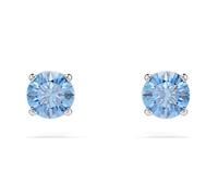 Boucles d'oreilles - Swarovski - Stilla Attract - Zirconia bleu - Métal rhodié - Clous