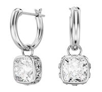 Boucles d'oreilles - Swarovski - Stilla - Métal argenté - Cristal blanc - 2 cm de longueur