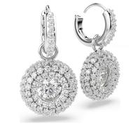 Swarovski Boucles d'oreilles Sublima 5738193 Rondes Blanches Métal rhodié