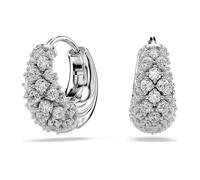 Swarovski Boucles d'oreilles Sublima, Blanches, Métal rhodié