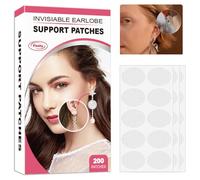 Boucles d'oreilles taches imperméables - Épargne lobe d'oreille, renforcement invisible de boucle d'oreille | Baies ovales légères et confortables, solution de patch étanche empêche, étirement du