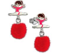 Boucles d'oreilles Teenie-Weenie Ballerina Enfants Puschel 925 Argent Clous d'oreilles SDO8556P