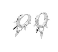 Boucles d'oreilles tendance avec rivets en oxyde de zirconium - Léger et confortable - Accessoire pour femme - Boucles d'oreilles simples, taille unique, Comme décrit, Comme décrit.
