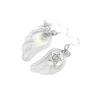 Boucles d'oreilles tendance en alliage avec ailes d'ange pour un usage quotidien et des occasions spéciales, accessoires de mode confortables, boucles d'oreilles polyvalentes, taille unique, Comme