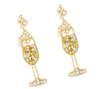 Boucles d'oreilles tendance en alliage avec pendentif en forme de citron, idéales pour un usage quotidien ou pour une célébration de mariage, One Size, Comme décrit, Comme décrit.