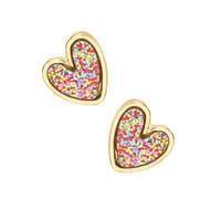 Boucles d'oreilles tendance en forme de cœur conçues pour les femmes avec confort à l'esprit, idéales pour le bureau ou les rendez-vous galants, taille unique, Comme décrit, Comme décrit.