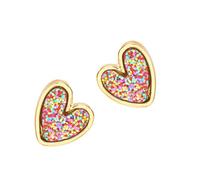 Boucles d'oreilles tendance en forme de cœur conçues pour les femmes avec confort à l'esprit, idéales pour le bureau ou les rendez-vous galants. Boucles d'oreilles élégantes pour femme, taille unique