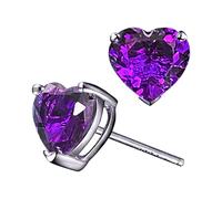 Boucles d'oreilles tendance en forme de cœur en zircon avec cœurs colorés pour femme et boucles d'oreilles en forme de cœur avec leur jolie forme de cœur symbolisent l'amour et les boucles d'oreilles